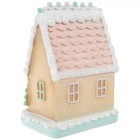 Pastel Gingerbread House Resin 6 75 X 5 X 3 5 Inch Christmas Decor
