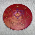 Danny Carey Tool Beat Signed Autographed 14  Evans Drumhead Orange Red Artwork