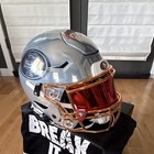 Christian Mccaffrey San Francisco 49ers Helmet Authentic Chrome Speedflex