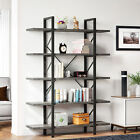 5 Tier Corner Bookcase Bookshelf Storage Rack Display Wooden Living Room Shelf