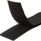 20mm Wide 5 Yard Lengths Black Or White Hook And Loop Closure Sew On Type Uncut
