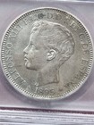1895 Puerto Rico One Peso Silver Better Grade Icg Ef40 Xf40 Rare Date