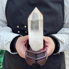 All 1 89lb Natural Clear Quartz Obelisk Crystal Wand Point Healing C2123