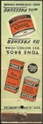 Vintage   Tone   s Coffee And Spices   Matchcover Des Moines  Ia Iowa Tone Bros 