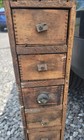 Old Handmade Wooden Cheese Box Drawer Set