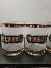 Bushmills Vintage Textured Glass Rocks Kapan Kent 22k Irish Whiskey Glass  4 