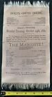 1881 Omaha Nebraska - Boyd   s Opera House Grand Opening Playbill Silk Historical