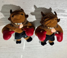Lot Of 2 Infamous Meanies Mike Tyson Bison Stuffed Toy Idea Factory New With Tag