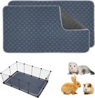 Washable Guinea Pig Cage Liners  2 Pack 24 x47  Reusable Guinea Pig Pee Pads    