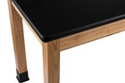 Nps 24x48  Modern Ash Wood Science Lab Table With Hpl Top In Black