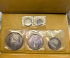 1970 Costa Rica 5 Silver Coin Proof Set In Original Case Beautiful Rainbow Toned
