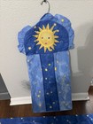 Vtg Kidsline Celestial Sun Hanging Diaper Stacker Holder 90s Decor Stars Blue Us