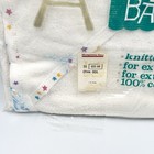 Vintage Hooded Baby Bath Towel Stars Trim 100  Cotton Knitted Terry Nip - Read