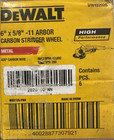 Dewalt Dw 49202b 6  X 5 8-11  Carbon Stringer Wheel   020 Wire 6 Pack