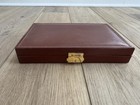 Vintage Sir Rondo   s Italy 12 Slot Leather Jewelry Or Pen Storage Box Case
