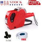 New Mx-5500 8 Digits Price Tag Gun Marking Machine W sticker Labels Ink Roller    