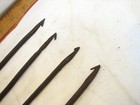 Antique 4-tine Fish Eel Frog Gig Swamp Tool Spear Hand Forged Fishing Fork Head 