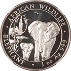 2015 Somalia 100 Shillings 1 Oz  999 Silver Elephant  Ana 2015 Privy - Ngc Ms-69