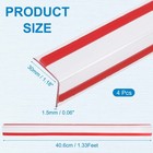 4pcs Wall Corner Protector  1 3 Ft X 1 18  Self-adhesive Clear Pc Edge Protector