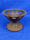 Antique Cast Iron Urn  Plant  Bowl   Ornate Victorian  5 75  Inside Dia  5 25 h