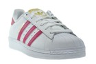 Adidas Superstar Foundation J Big Kid s Shoes White-pink-white B23644