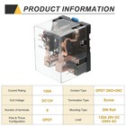 Dc12v 120a Electromagnetic Relay  High Power Relay Dpdt 2no 2nc Din Rail