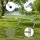 Portable Folding Camping Cot 75inch Outdoor Military Army Green Sleeping Bed