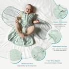 Baby Swaddle Sleep Sack  1 0 Tog Cotton  Size S M  Neutral  Newborn Infant