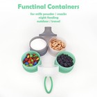 Portable Milk Powder Dispenser Formula Container Non-spill Stackable Baby Snack