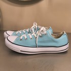 Converse Chuck Taylor All Star Low Top Canvas Sneakers Aqua Blue Wo s 10 Mens 8