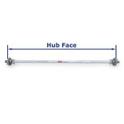 Knott 3500lb 86 5 Inch Hub Face Galvanized Boat Trailer Axle W  5 Lug Idler Hubs