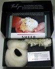 Bear Creek White Loopy Sheep Needle Felting Wool Kit