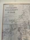 Vintage Utah Colorado Wyoming Map