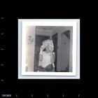 Old Vintage Square Photo Funny Humorous Solo Woman Cake Mix Bread On Head