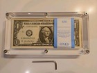 5 High Quality  Acrylic  Money Case Currency Holder Holds 100 Display Bep Usa