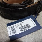 Peter Millar Mens 34 Belt 100  Crocodile Leather Crown Crafted Espresso Me0xa00a