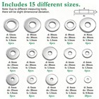 100pcs 304 Stainless Steel Fender Washer Assortment Kit  Washers For Bolts  1   