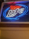 Miller Lite Beer Bar Led Neon Sign New Old Stock In Box 13    Wide