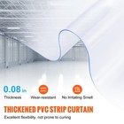 Strip Curtain Pvc Door Curtain 164  X 8  Roll Cooler Freezer Clear Plastic