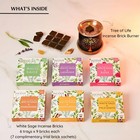 White Sage Incense Brick Super Set   Tree Of Life Burner  Aromafume