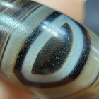 Natural Banded Old Agate Ancient Tibetan Dzi Beads 1 Eye Amulet Pendant  11096