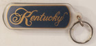 Vintage Kentucky  Acrylic Souvenir Keychain Keyring  Gold On Black