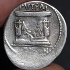 Bon Eventus Denarius Ancient Roman Republic Silver Coin 62bc Libo Large Flan