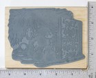 Stampendous House Mouse Night Before Christmas Holiday Wood Mount Rubber Stamp