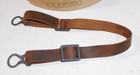 Chinstrap German Helmet M16 Wwi  Aged Brown Leather  Gray Buckle Type 2