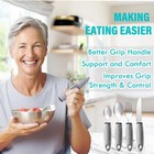Adaptive Utensils 4pcs For Hand Tremors elderly  Arthritis parkinsons-built Up U