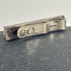 Vintage Metales Casados Sterling 925 Tri-color Tie Clip Jw Mexico Mixed Metals
