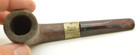 Vintage Frank Italian Briar Billiard Estate Smoking Pipe Nickel Silver Band