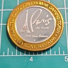 Paris Las Vegas Limited Edition  10  999 Fine Silver Casino Gaming Token