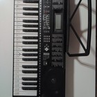  Bcp Brand  61 Keys Black Electric Keyboard Piano Set W  Note Stickers